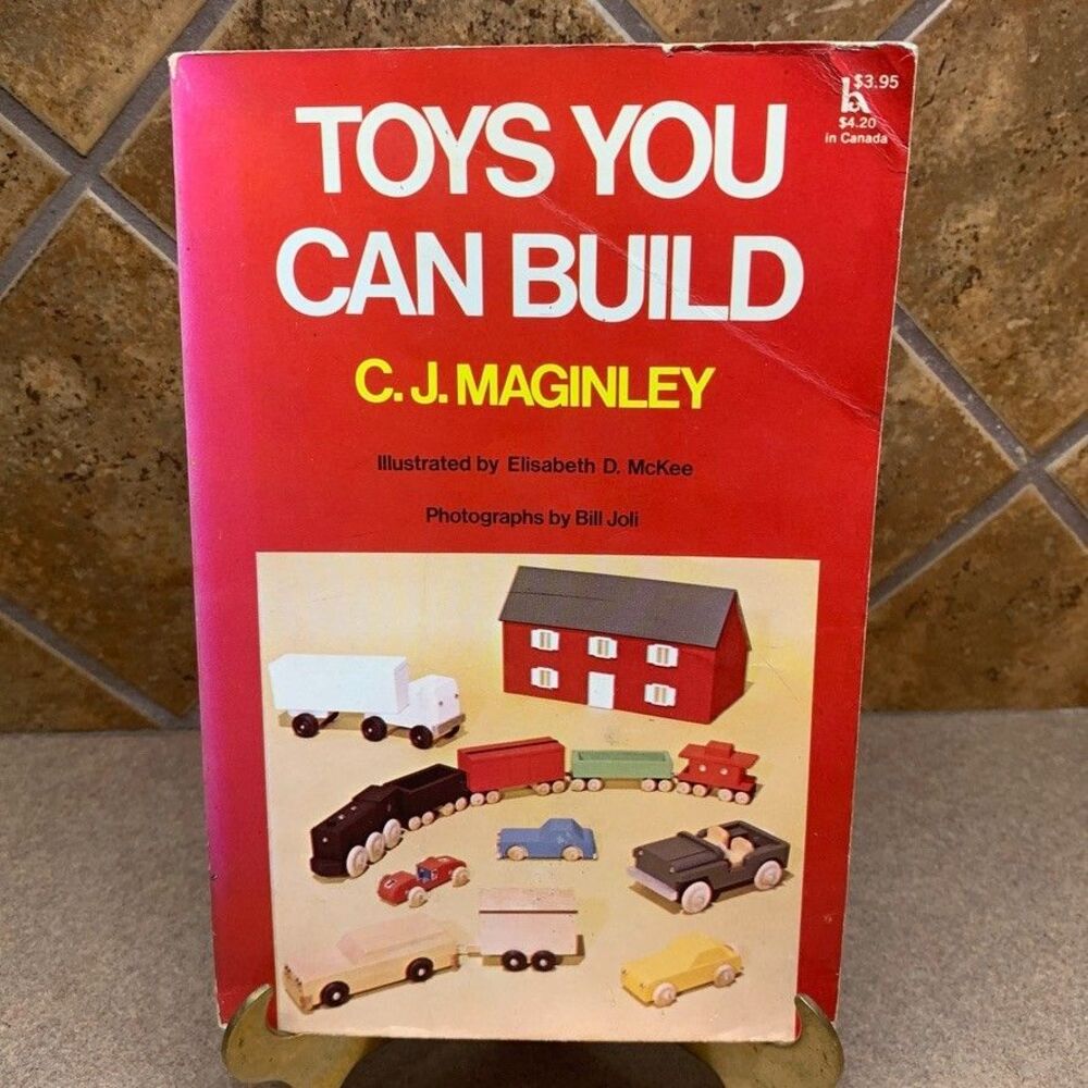 Toys You Can Build by C. J. Maginley 1973 Paperback Vintage Woodworking Crafts